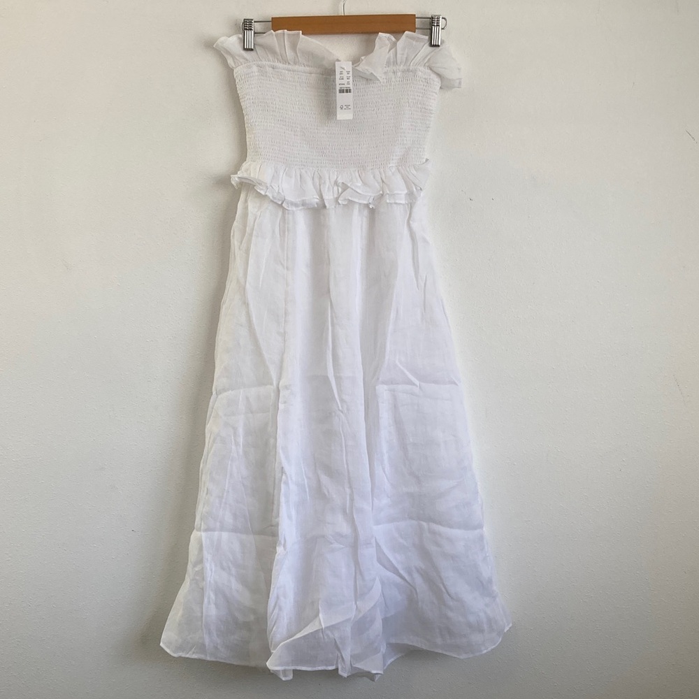J. Crew Women's Petite Ravenna dress in‎ ramie Black XS